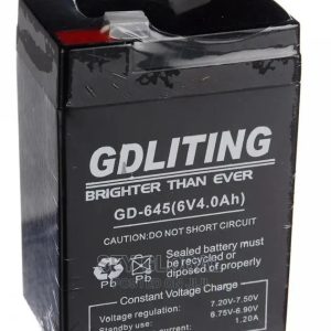 6V 4.0 AH Rechargeable Sealed Lead Acid Battery