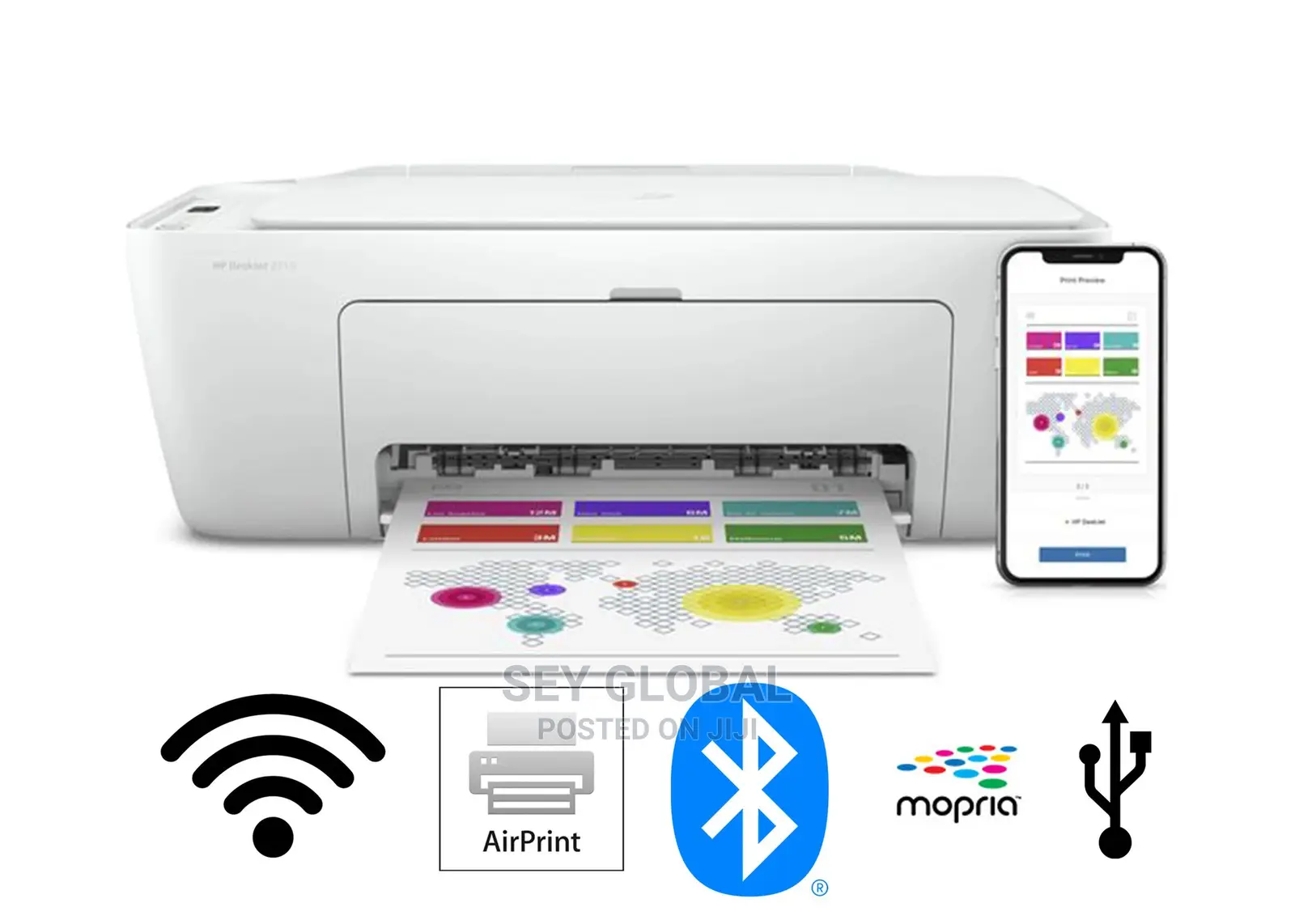 HP Deskjet 2710 All-in-One Printer With Wireless Printing - Image 2