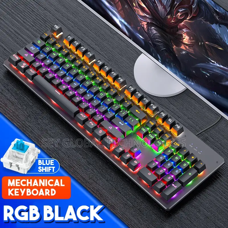 MILANG Gaming Wired Keyboard Mouse With Cool RGB Backlight