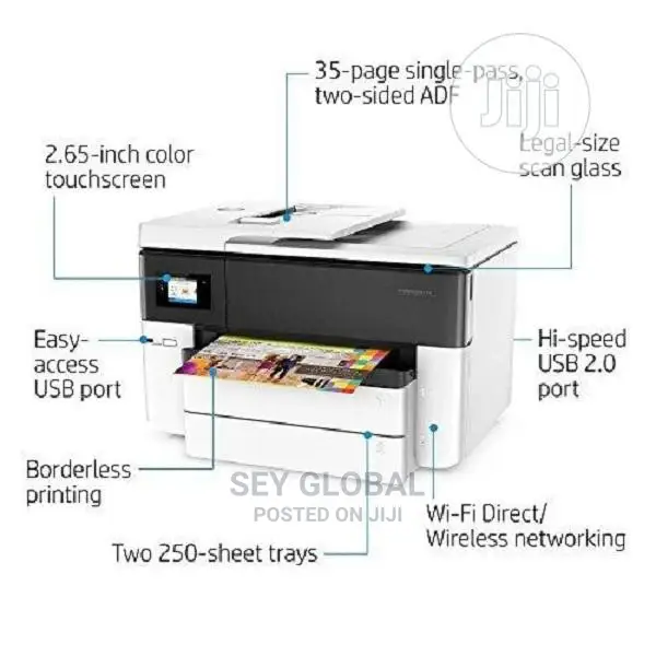 Hp Officejet Pro 7740 Wide Format A3 All-in-One Printer - Image 2