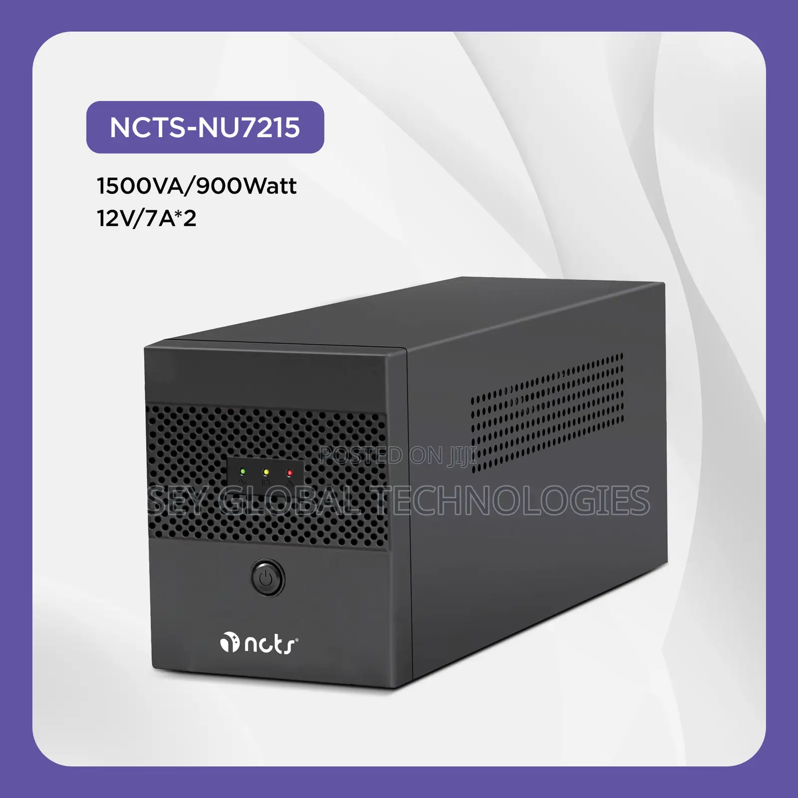 NCTS Uninterruptible Power Supply (Ups) 1500VA - 900W