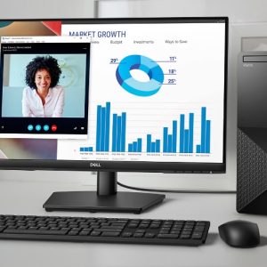 DELL DESKTOP, VOSTRO 3030 MT, INTEL CORE I3, 14100, 14TH GEN, 8GB RAM, 512 SSD, DELL MONITOR E2222HK 21.5", KB, MOUSE. DOS.